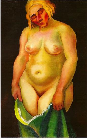 Rudolf Wacker Stehender Frauenakt France oil painting art